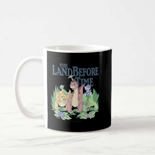 Land vor der Zeit Pastel Dinosaurier-Freunde Kaffeetasse (Links)