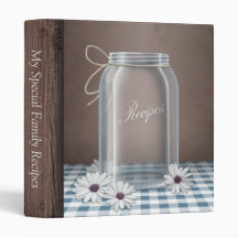 Land-Weckglas-Gänseblümchen-blaue