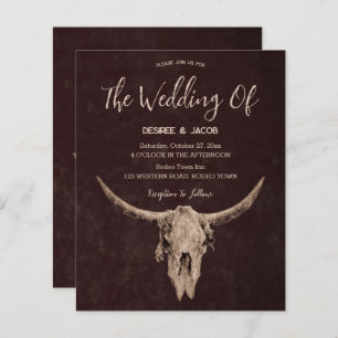 Land Western Brown Rustic Bull Skull Haushalt