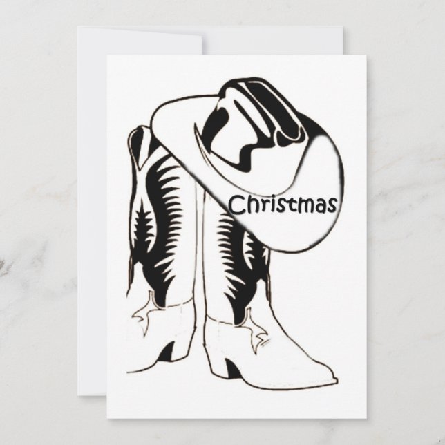 LAND WESTERN CHRISTMAS PARTY EINLADUNG (Vorderseite)