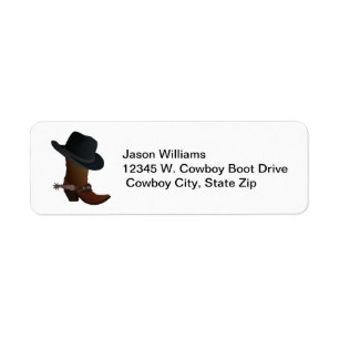 Land-Western-Cowboystiefel-Hut treibt
