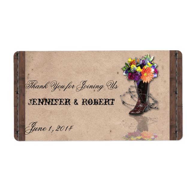 Land Western, gegrilltes Leitungswasser Flasche (Vorne)