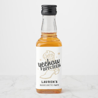 Land Western Junggesellinnenabschied Mini-Flaschen Alkoholflaschenetikett