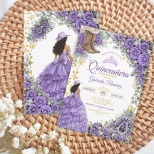 Land Western Lavendel Rosen Golden Quinceañera