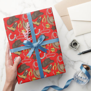 Land Western-Muster-Geschenkpapier Geschenkpapier