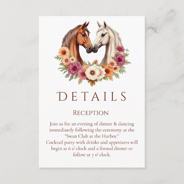 Land Western Pferde Begleitkarte (Vorderseite)