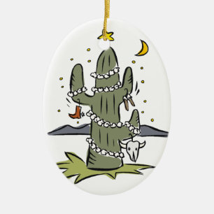 Land-Wüsten-Weihnachten Keramik Ornament