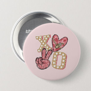 Land XOXO - Wilde West-Liebe Button