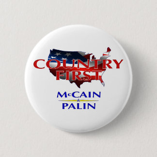 Land zuerst - McCain Palin das Button 2008
