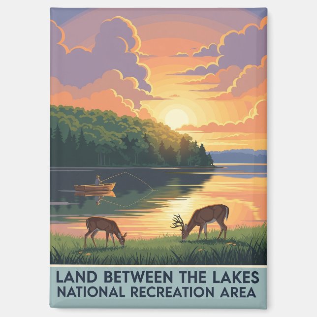 Land zwischen den Seen Kentucky Magnet (Vorderseite)