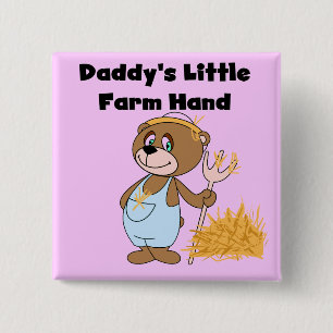 Landarbeiter-T-Shirts und Geschenke des Vatis weni Button