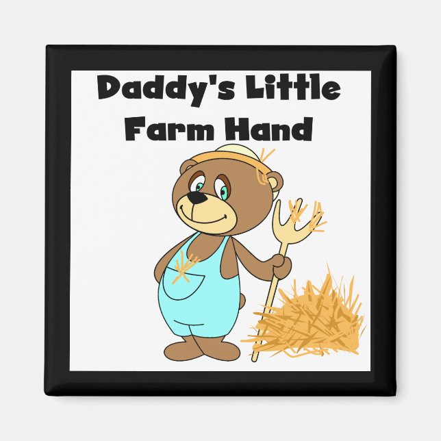 Landarbeiter-T-Shirts und Geschenke des Vatis weni Magnet (Vorne)