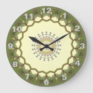 Landart Kaleidoskop-Uhr Große Wanduhr