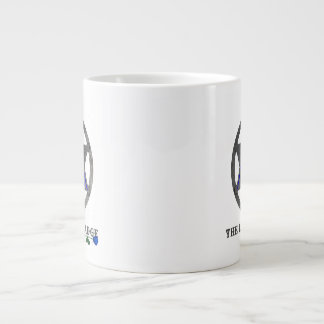 Landbadge Weiße Kaffeetasse Jumbo-Tasse