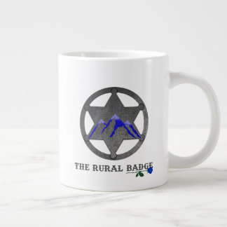 Landbadge Weiße Kaffeetasse Jumbo-Tasse
