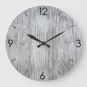 Landbauernhof Rustikale Holzplanks Große Wanduhr