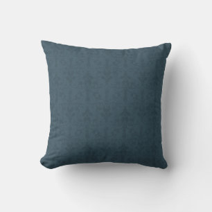 Landblau auf Blau Damast American MOJO Kissen
