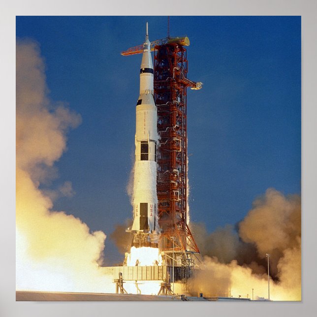 Landblick des Moon Mission Spacecraft Bodens Poster (Vorne)