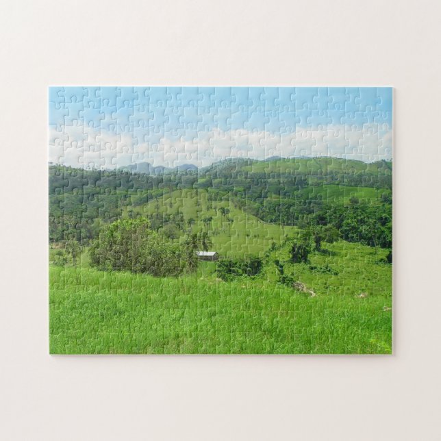 Landblick, Dominikanische Republik Puzzle (Horizontal)
