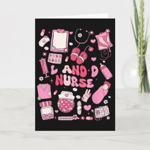 Landd Krankenschwester Valentine Hearts Labor Lief Karte