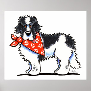 Landeer Newfie Sailor Poster