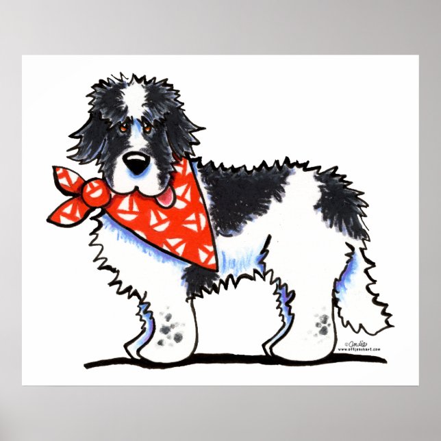 Landeer Newfie Sailor Poster (Vorne)