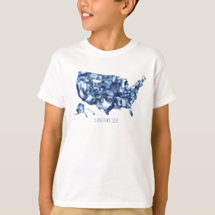 Landen Sie dass i-Liebe - Vereinigte Staaten T-Shirt