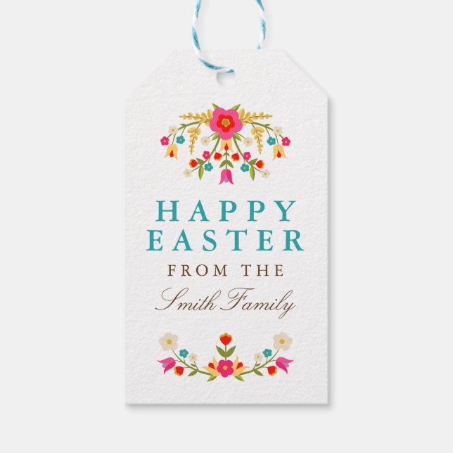 Länder Blume Osterpräsente Tags Geschenkanhänger (Rückseite)