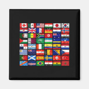 Länder Flaggen der Welt 48 Flagge International Magnet