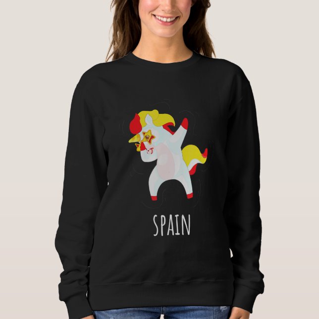 Länder Flaggen Einhorn Designs - Dabbing Einhorn  Sweatshirt (Vorderseite)