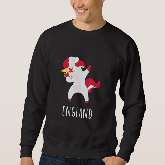 Länder Flaggen Einhorn Designs - Dabbing Einhorn  Sweatshirt (Vorderseite)