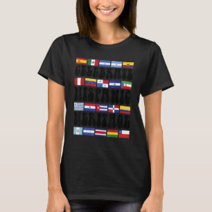 Länder Lateinamerikas Flaggen Hispanischer Erbe Mo T-Shirt