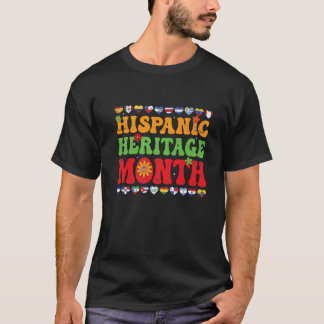 Länder Lateinamerikas Flaggen Hispanischer Erbe Mo T-Shirt