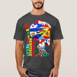 Länder - Lateinische Flagge für das hispanische Er T-Shirt