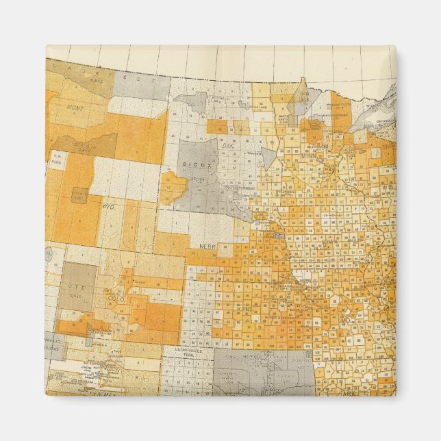 Länder Schulden pro Kopf Magnet (Vorne)