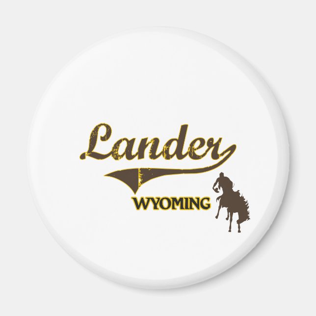Lander Wyoming City Classic Magnet (Vorne)
