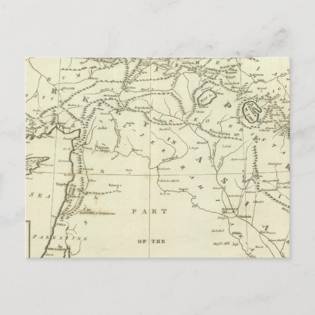 Länder zwischen Shiraz Postkarte (Vorderseite)