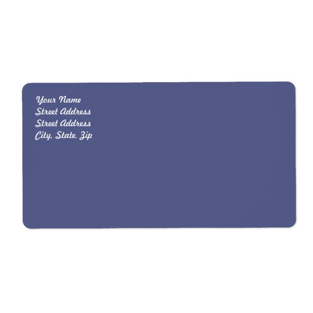 Länderblaue Versandmarke (Vorne)