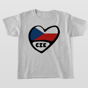 Ländercode des Landes Herz, CZE T-Shirt