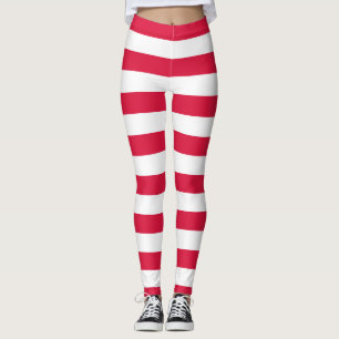 Länderfarben für die polnische Flagge horizontal g Leggings
