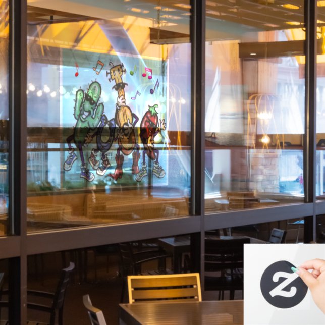Länderfensterklammer Fensteraufkleber (Restaurantfenster)