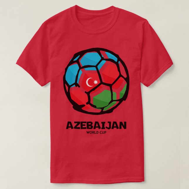 Länderflagge Azebaijan T-Shirt (Design vorne)