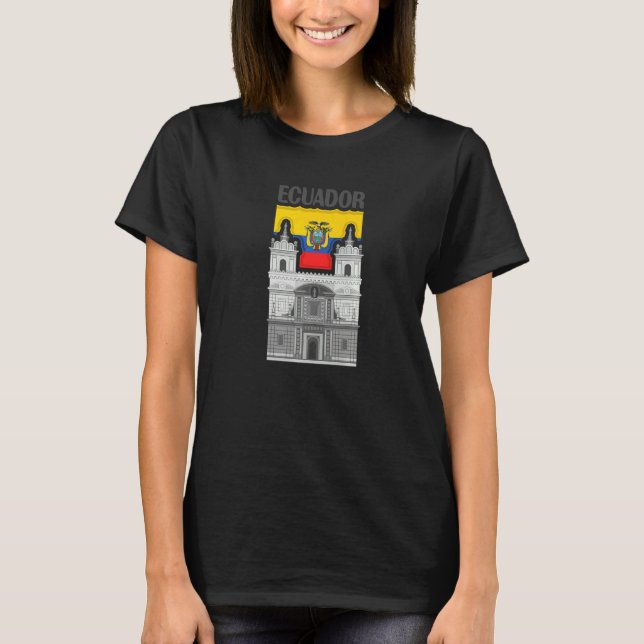 Länderflagge Ecuador 1 T-Shirt (Vorderseite)