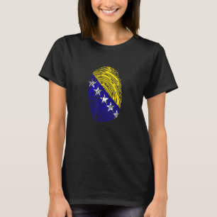Länderflagge Fingerabdruck-DNS T-Shirt