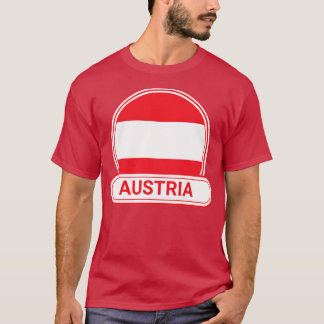 Länderflagge Österreich Abzeichen Österreich T-Shirt
