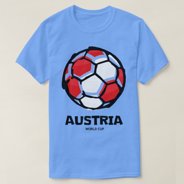 Länderflagge Österreich T-Shirt (Design vorne)