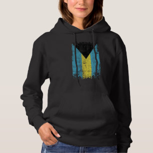 Länderflagge Souvenir Grunge Flag Bahamas Hoodie