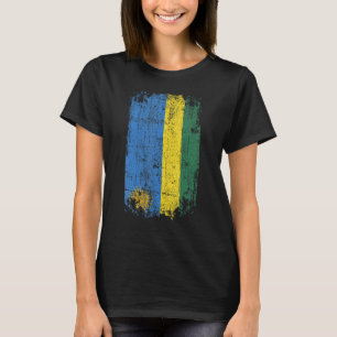 Länderflagge Souvenir Grunge Flag Ruanda T-Shirt