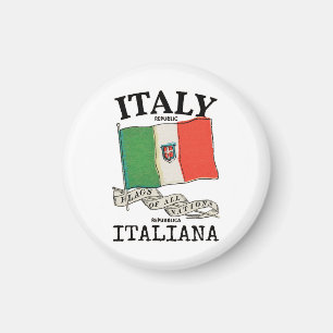 Länderflagge Vintag Italien Magnet