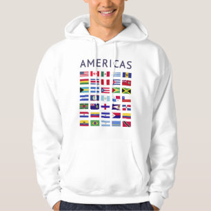 Länderflaggen Amerikas nationale Flaggen Amerika Hoodie